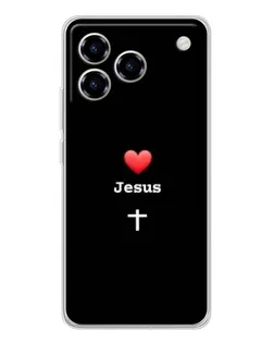 Чохол для ZTE Blade A76 з картинкою «Серце - Jesus» Чохол для ZTE Blade A76 з картинкою «Серце - Jesus»