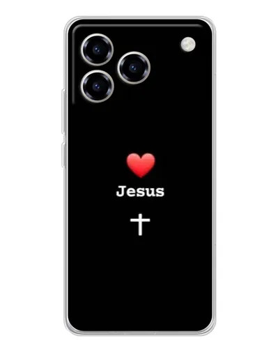Чохол для ZTE Blade A76 з картинкою «Серце - Jesus»