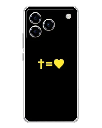 Чохол для ZTE Blade A76 з картинкою «Серце та Хрест»
