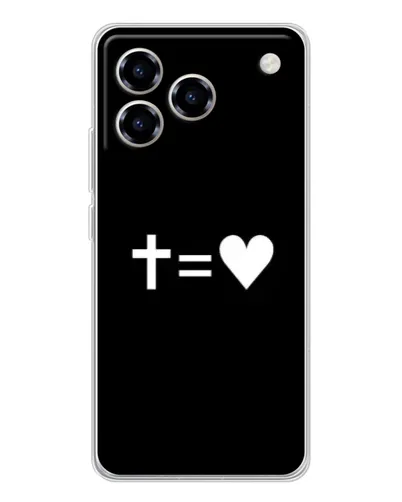 Чохол для ZTE Blade A76 з картинкою «Хрест та Серце»