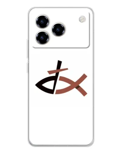 Чохол для ZTE Blade A76 з картинкою «Риба та хрест»