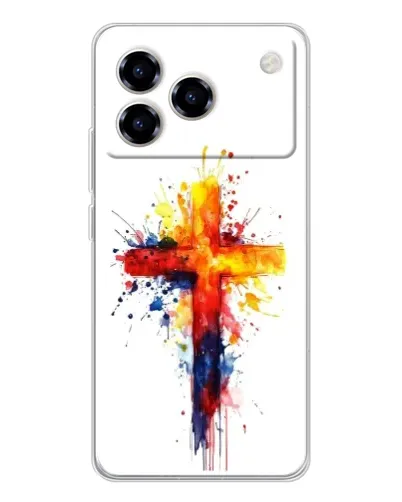 Чохол для ZTE Blade A76 з картинкою «Акварельний хрест»