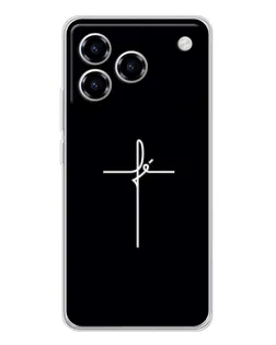 Чехол для ZTE Blade A76 с картинкой «Тонкий крест»