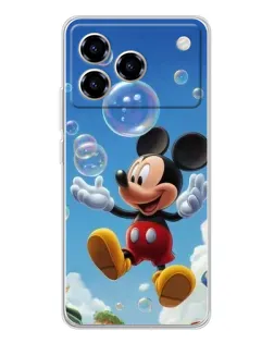 Чохол для ZTE Blade A76 з картинкою «Mickey та мильні бульбашки»