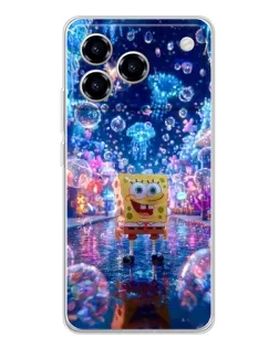 Чехол для ZTE Blade A76 с картинкой «Неоновый океан»