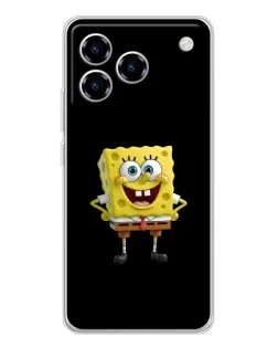Чехол для ZTE Blade A76 с картинкой «Классический Губка Боб»