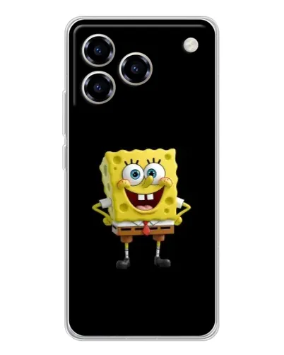 Чехол для ZTE Blade A76 с картинкой «Классический Губка Боб»
