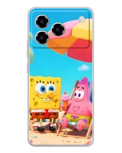 Чехол для ZTE Blade A76 с картинкой «Отдых на пляже»
