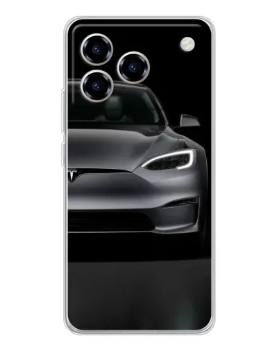 Чехол для ZTE Blade A76 с картинкой «Tesla Model S Look»