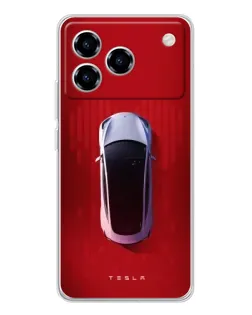 Чехол для ZTE Blade A76 с картинкой «Tesla Top View» Чехол для ZTE Blade A76 с картинкой «Tesla Top View»