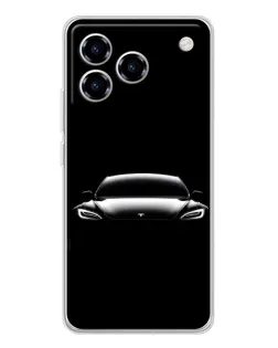 Чехол для ZTE Blade A76 с картинкой «Фары Tesla Night»