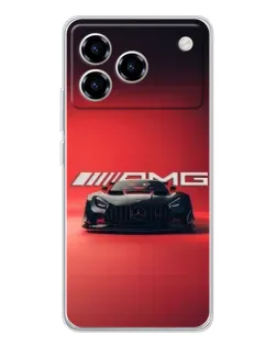 Чехол для ZTE Blade A76 с картинкой «Mercedes AMG — красная линия»