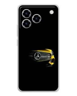 Чехол для ZTE Blade A76 с картинкой «Mercedes — ретро стиль»