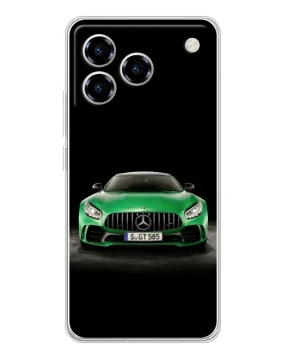 Чехол для ZTE Blade A76 с картинкой «Mercedes — неоновый лого» Чехол для ZTE Blade A76 с картинкой «Mercedes — неоновый лого»