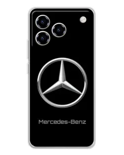 Чехол для ZTE Blade A76 с картинкой «Mercedes Silver Logo»