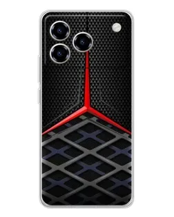 Чехол для ZTE Blade A76 с картинкой «Mercedes Carbon Grid»