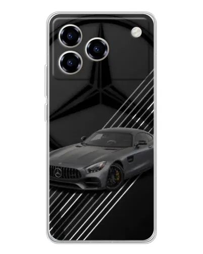 Чехол для ZTE Blade A76 с картинкой «Mercedes AMG — графика» Чехол для ZTE Blade A76 с картинкой «Mercedes AMG — графика»