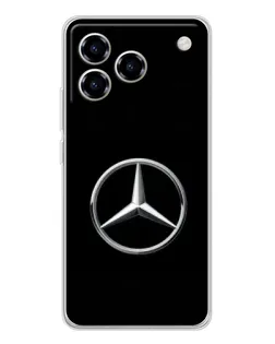 Чехол для ZTE Blade A76 с картинкой «Mercedes классический лого»