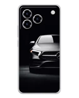 Чехол для ZTE Blade A76 с картинкой «Свет фар Mercedes»