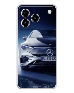 Чехол для ZTE Blade A76 с картинкой «Mercedes EQ — будущее»
