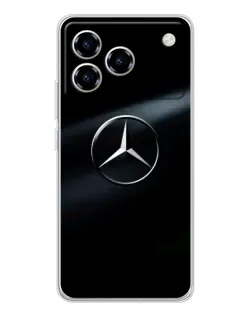 Чехол для ZTE Blade A76 с картинкой «Mercedes на металле»
