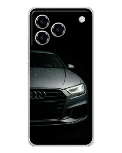Чехол для ZTE Blade A76 с картинкой «Audi — детализация кузова»