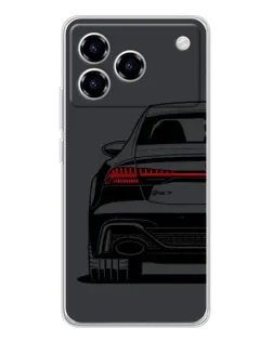 Чехол для ZTE Blade A76 с картинкой «Задняя часть Audi — арт»