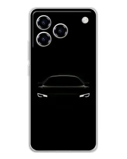Чехол для ZTE Blade A76 с картинкой «Взгляд Audi в темноте»