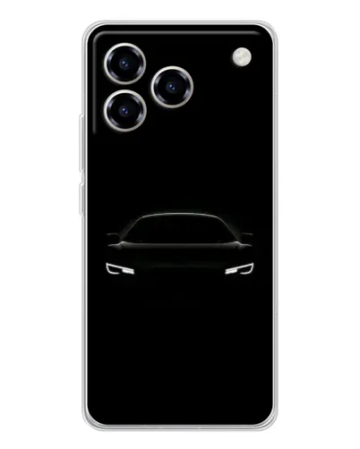 Чехол для ZTE Blade A76 с картинкой «Взгляд Audi в темноте»