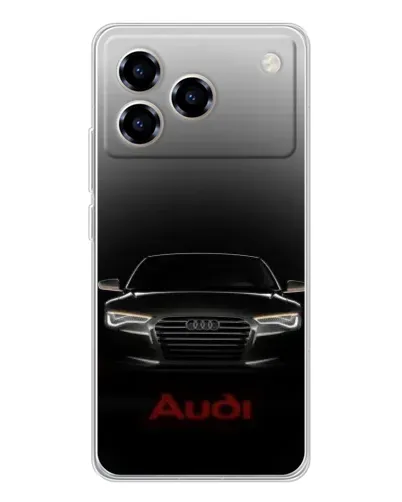 Чехол для ZTE Blade A76 с картинкой «Audi — градиентный контур»