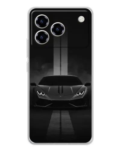 Чехол для ZTE Blade A76 с картинкой «Lamborghini симметрия дорог»