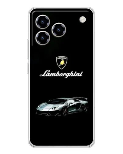 Чехол для ZTE Blade A76 с картинкой «Логотип Lamborghini классика»
