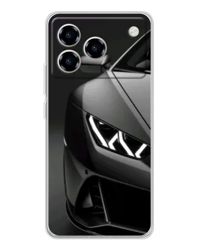 Чехол для ZTE Blade A76 с картинкой «Lamborghini фары детализация»