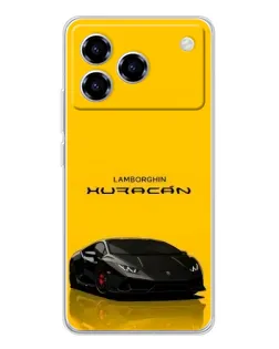 Чехол для ZTE Blade A76 с картинкой «Lamborghini Huracan черный»