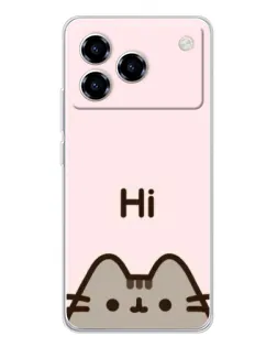 Чохол для ZTE Blade A76 з картинкою «Пушин каже Hi»