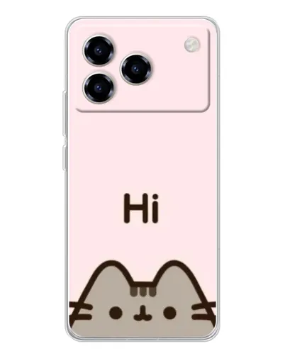 Чохол для ZTE Blade A76 з картинкою «Пушин каже Hi»
