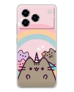 Чохол для ZTE Blade A76 з картинкою «Єдиноріг Pusheen»