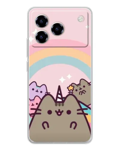 Чохол для ZTE Blade A76 з картинкою «Єдиноріг Pusheen»
