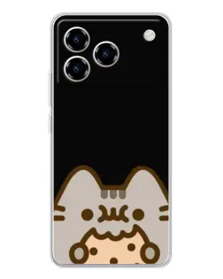 Чохол для ZTE Blade A76 з картинкою «Пушин на чорному»