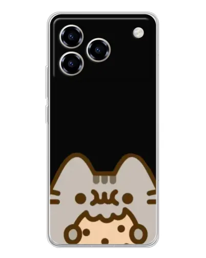 Чохол для ZTE Blade A76 з картинкою «Пушин на чорному»