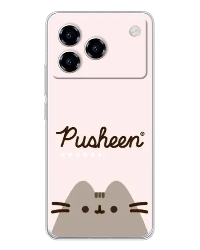 Чохол для ZTE Blade A76 з картинкою «Pusheen логотип»