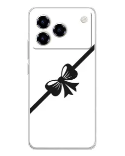 Чехол для ZTE Blade A76 с картинкой «Диагональный бант»