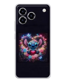 Чехол для ZTE Blade A76 с картинкой «Stitch в цветах» Чехол для ZTE Blade A76 с картинкой «Stitch в цветах»