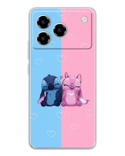 Чехол для ZTE Blade A76 с картинкой «Stitch и Angel Love» Чехол для ZTE Blade A76 с картинкой «Stitch и Angel Love»