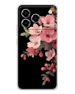Чохол для ZTE Blade A76 з картинкою «Рожева гілка сакури»