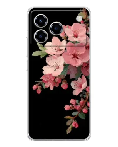 Чохол для ZTE Blade A76 з картинкою «Рожева гілка сакури»