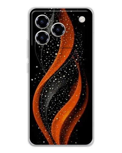 Чохол для ZTE Blade A76 з картинкою «Вогняна зоряна хвиля»