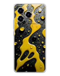Чохол для ZTE Blade A76 з картинкою «Рідке жовте золото»