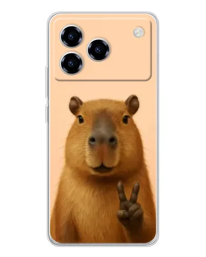 Чохол для ZTE Blade A76 з картинкою «Капібара вікторія» Чохол для ZTE Blade A76 з картинкою «Капібара вікторія»