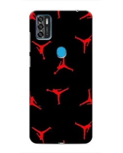 Чехол для ZTE Blade A7s 2020 с картинкой «Jordan Red Pattern»